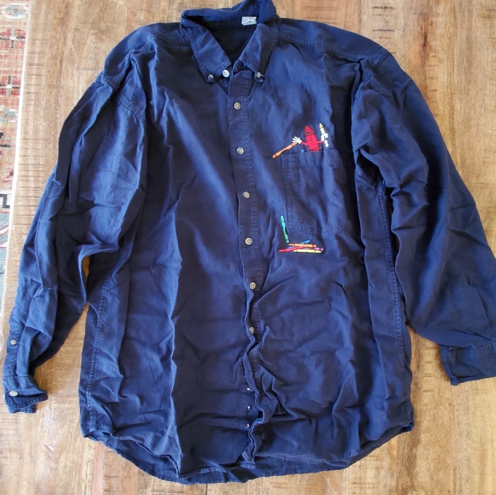 Retro Crayola Button Down
